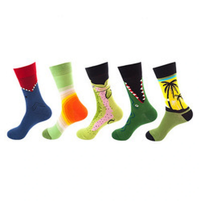 Wholesale Cotton Colorful Fruit Animal Festival Funny Crew Women Men Custom Unisex Funny Socks