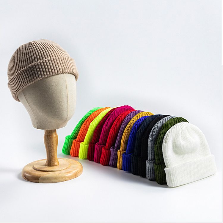 Cheap Fashion Beanie Winter Hats Knitted Cap Winter Plain Women'S Knitted Beanie Hats