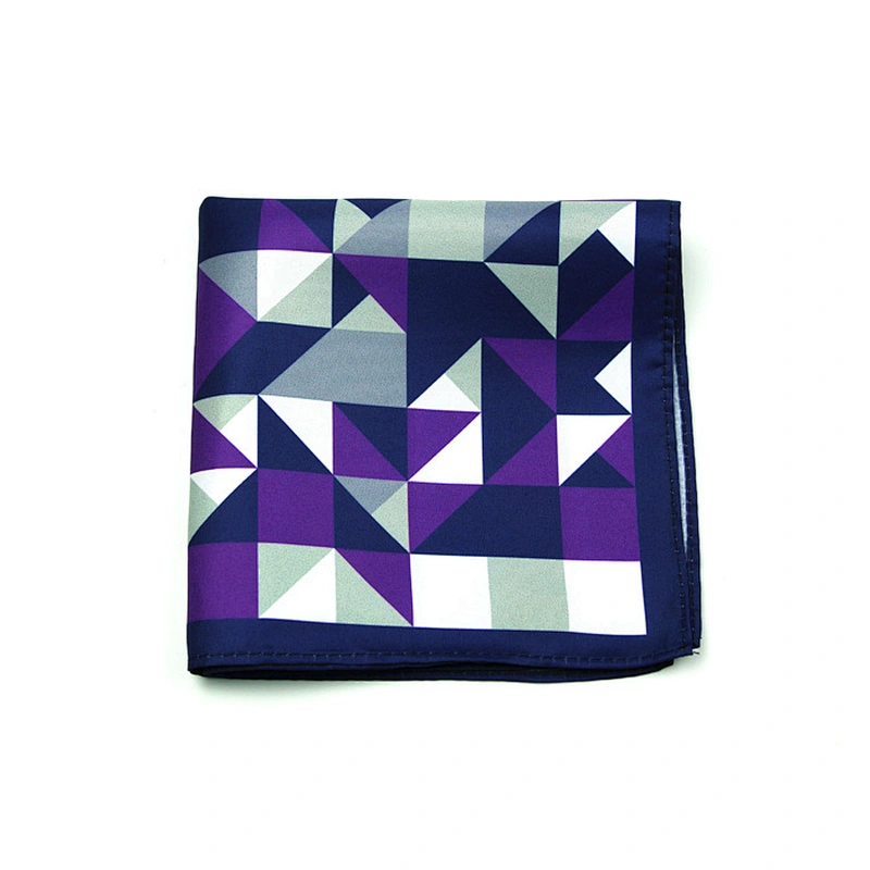 Custom High Quality Personalized Pocket Squares Polyester / Cotton All-season Digital Printed Men Gift Box Set Male