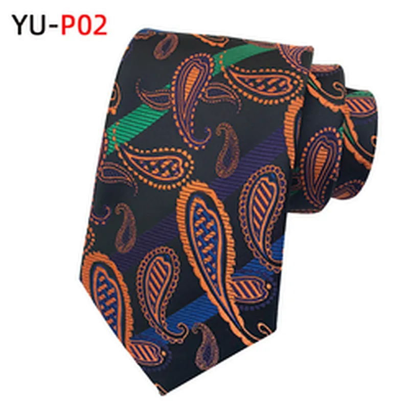 Casual Neck Ties For Men Custom Neckties Men Jacquard Woven Wholesale Paisley Cravate Pour Homme