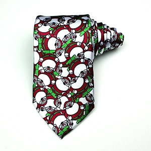 Novelty Christmas Tie Fashion Snowman Holiday Necktie For Festival Party