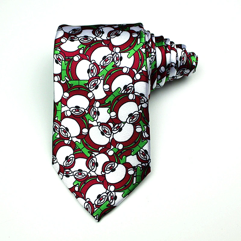 Novelty Christmas Tie Fashion Snowman Holiday Necktie For Festival Party