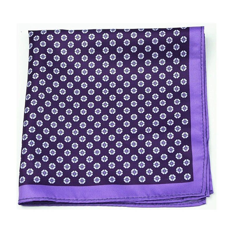 Hanky Silk Fabric Handkerchief Quality Cloth Fashion Paisley Colors Digital Printing Handkerchief for Suit Pocket 100% Silk Men