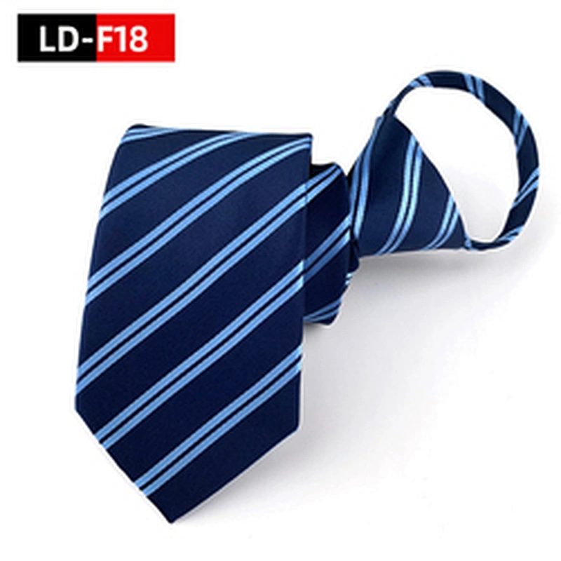 Wholesale Zipper Tie Plastic Classic Popular Plain Zipper Necktie Jacquard Lazy Tie Boys Zipper Ties For Men