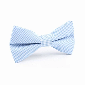 custom school uniform plaid cotton bow ties blue