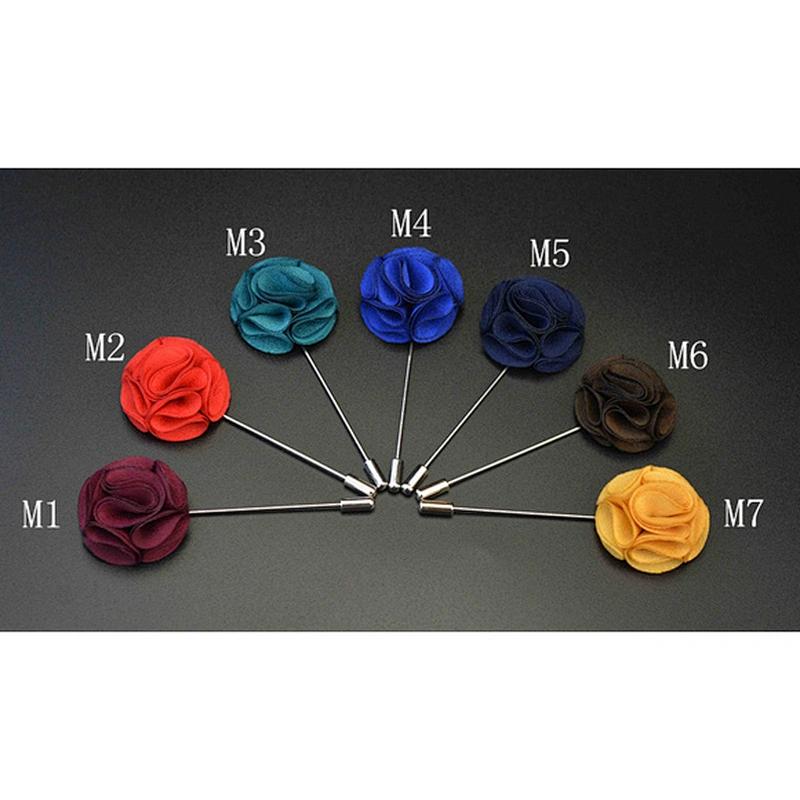Well received pink flower pin for mens