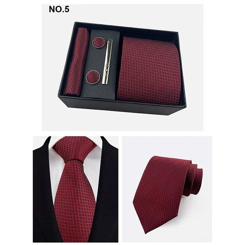 wholesale mens cufflinks and silk ties gift set