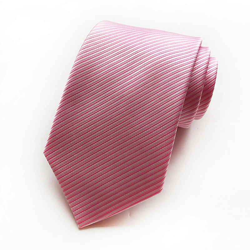Custom Neckties Men Solid Fine Twill Corbatas De Hombre Polyester Woven Classic Ties for Men Italian