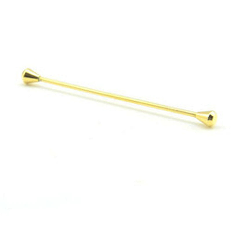 Stock Metal Brass High Quality Fashion Custom Shirt Collar Pin For Men