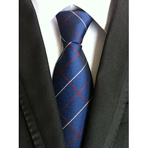 Wholesale Gravata Masculina Luxury Jacquard Silk Ties For Men Casual Necktie Stripe Cravates Homme