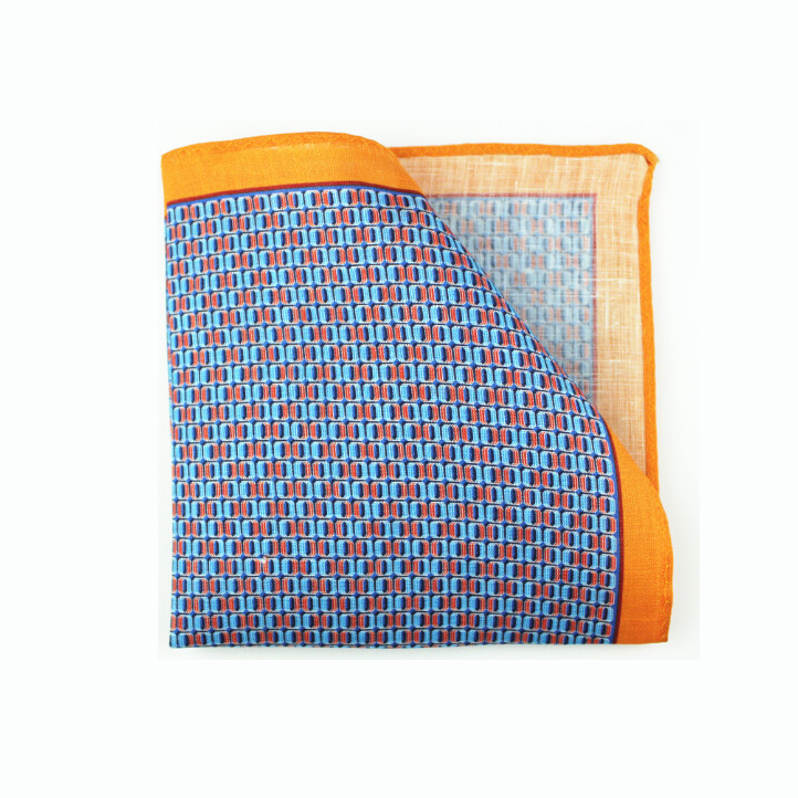 custom handkerchief linen fabric hanky in linen custom linen pocket square LNPS010