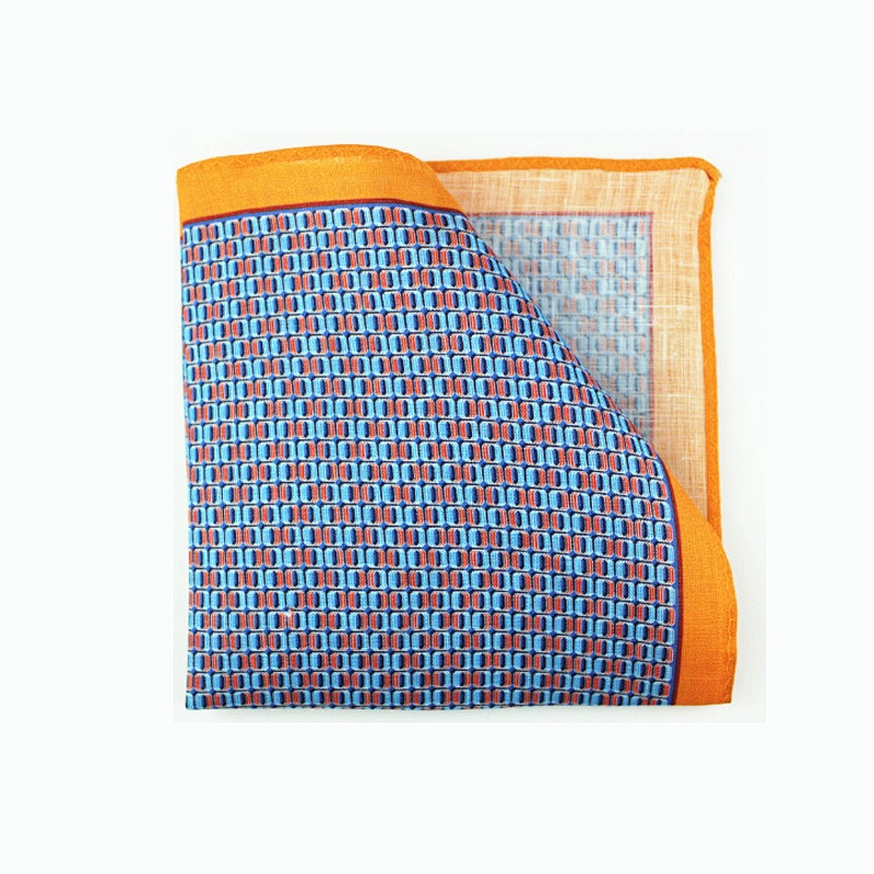 custom handkerchief linen fabric hanky in linen custom linen pocket square LNPS010