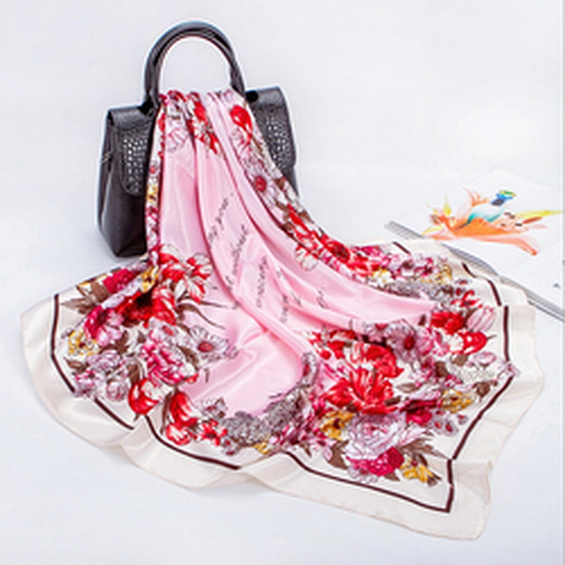 Supplier Tudung Bawal Printed Stylish Scarf For Women Silk Custom Under Hijab Headscarf