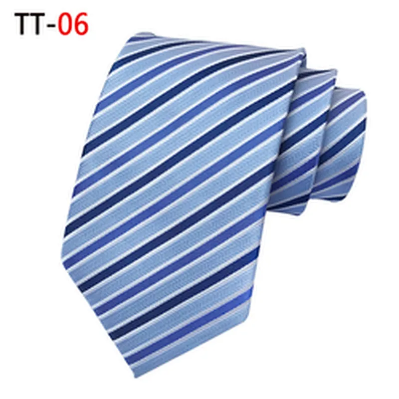 Fashion Necktie Set Gift Box Custom Logo Striped Neck Ties For Men Polyester Woven Corbatas Hombres