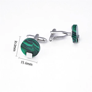 316L HIGH quality rhinestone stainless steel cufflinks MS378
