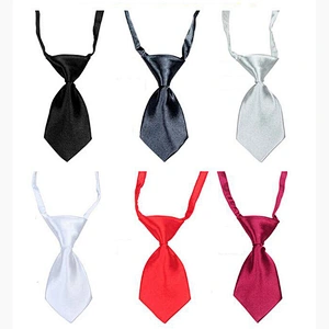 Cheap Wholesale Plain Polyester Pet Bow Tie Dog Necktie