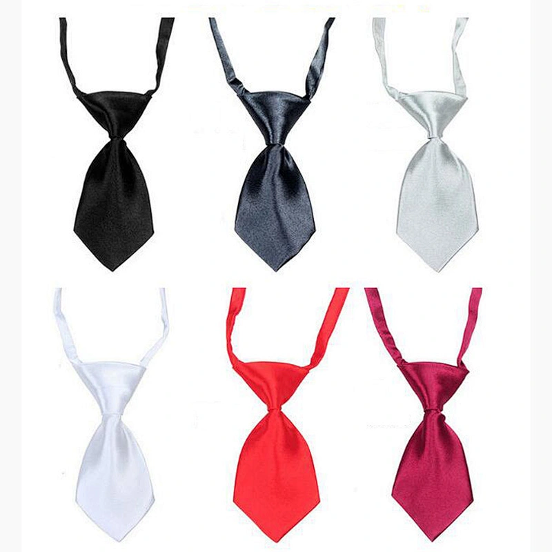 Cheap Wholesale Plain Polyester Pet Bow Tie Dog Necktie