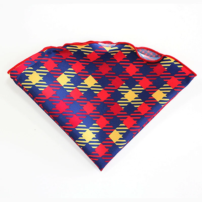 round pocket squares WITH DIFFERENT COL EDGED pure plain hanky for men hot sale pocket PR0014