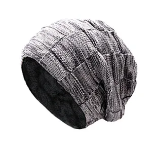 High Quality Winter Plain Dyed Custom Beanie Hat 100% Acrylic Warm Knitted Beanie Custom Logo