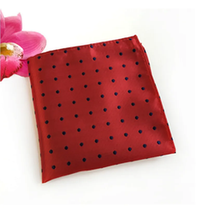 Customised Pocket Squares  Dot Men's Woven Handkerchief In Gift Box