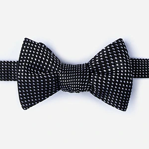 silk wedding accessories black bow ties in bulk