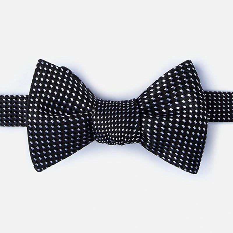 silk wedding accessories black bow ties in bulk