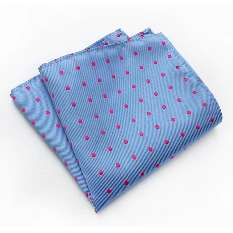 Customised Embroidery Luxury Hanky Pocket Square Dot Men's Handkerchief In Gift Box Einstecktuch panoletas
