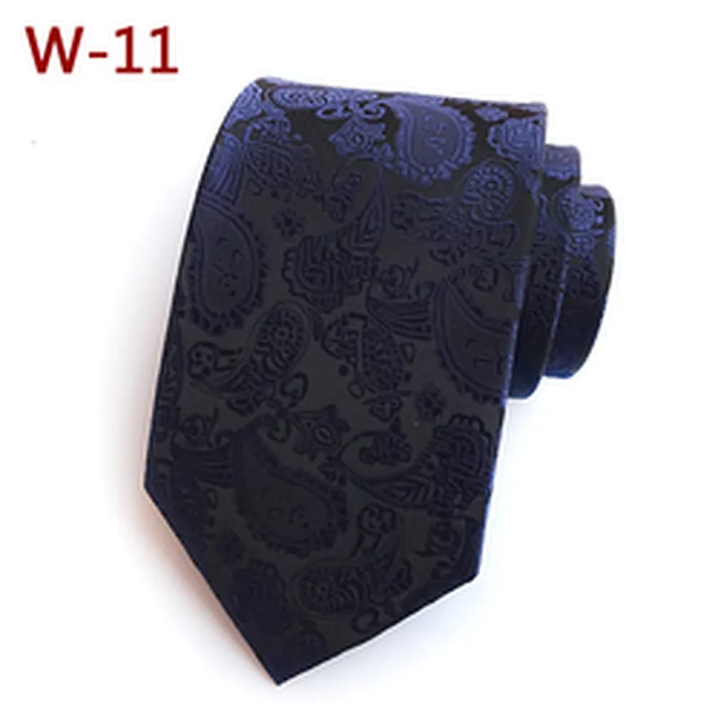 Fashion Neck Ties For Men Custom Neckties Men Jacquard Woven Polyester Paisley Cravate Pour Homme
