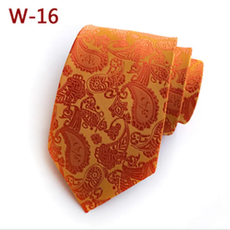 Fashion Neck Ties For Men Custom Neckties Men Jacquard Woven Polyester Paisley Cravate Pour Homme
