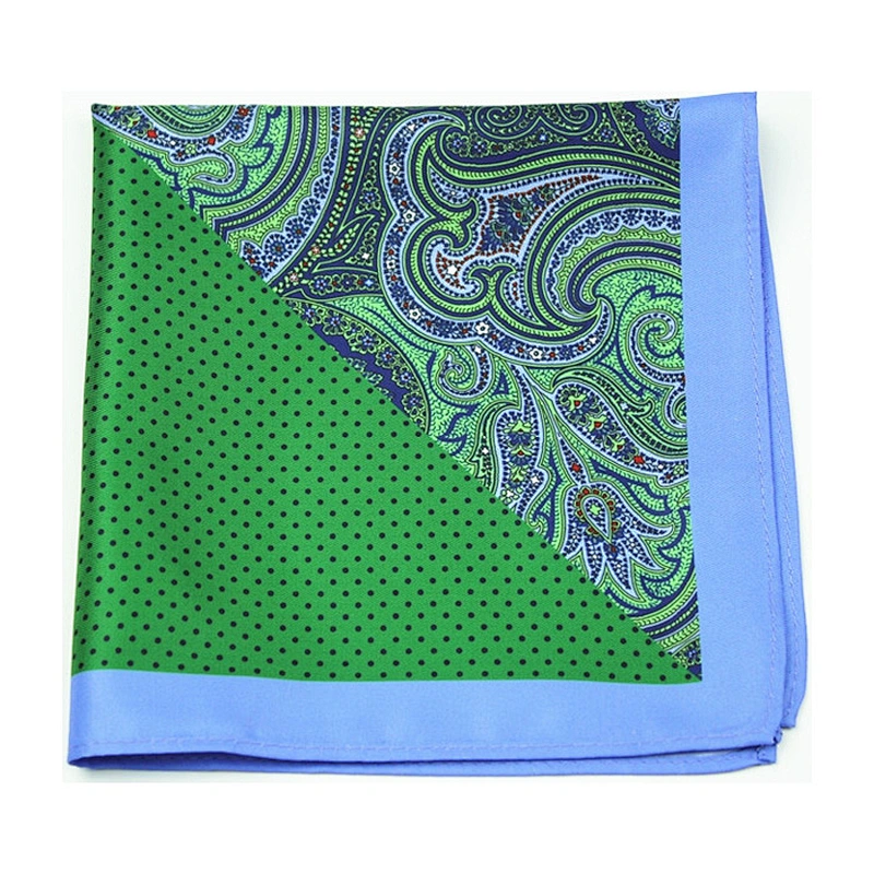 paisley handkerchief hand rolled pocket square for party DPS5382