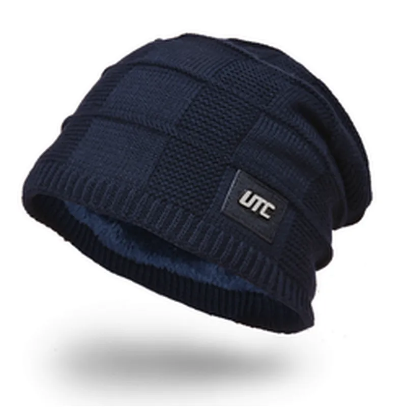 High Quality Winter Plain Dyed Custom Knitted Hat 100% Acrylic Warm Knitted Beanie Custom Logo