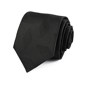 Fashion Custom Logo Business Mens Black Silk Neck Ties For Men