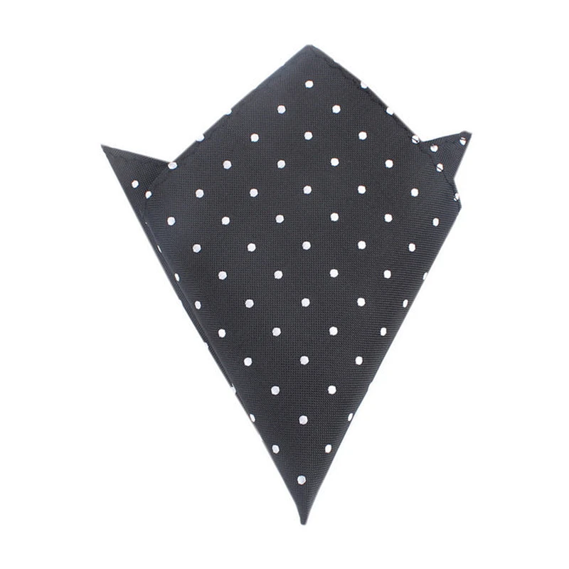silk woven handkerchief green jacquard oem pocket square handkerchief for men WPS019