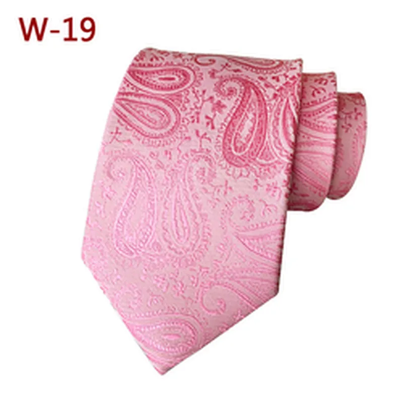 Custom Neckties Men Jacquard Woven Casual Cravate Pour Homme Polyester Paisley Neck Ties For Men
