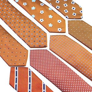 Custom Neckties Men Casual Skinny Tie Yellow Silk Ties Wholesale gravatas Slim Tie Men