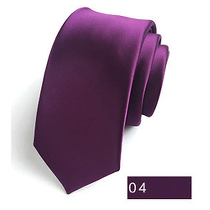 Wholesale Classic Slim Popular Plain Ties Men Custom Logo Polyester Woven Solid Necktie Gift
