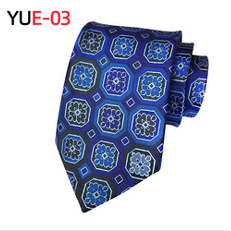 Custom Polyester Lattice Neck Ties For Men Classic Paisley Necktie Jacquard Woven Gravatas Masculina