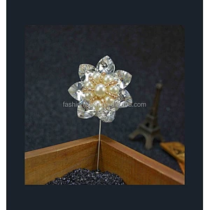 fashion flower lapel pin JSLP038