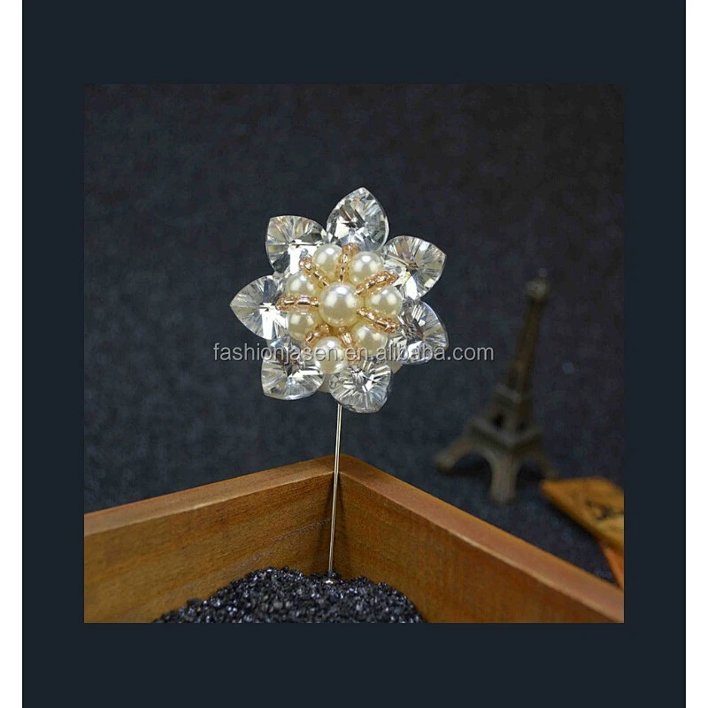 fashion flower lapel pin JSLP038