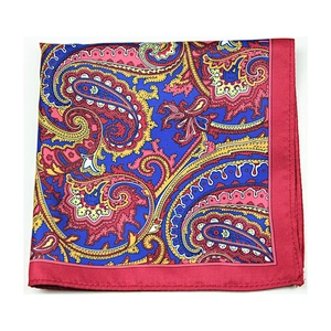 paisley hanky satin silk hankyscarlet hanky DPS5355
