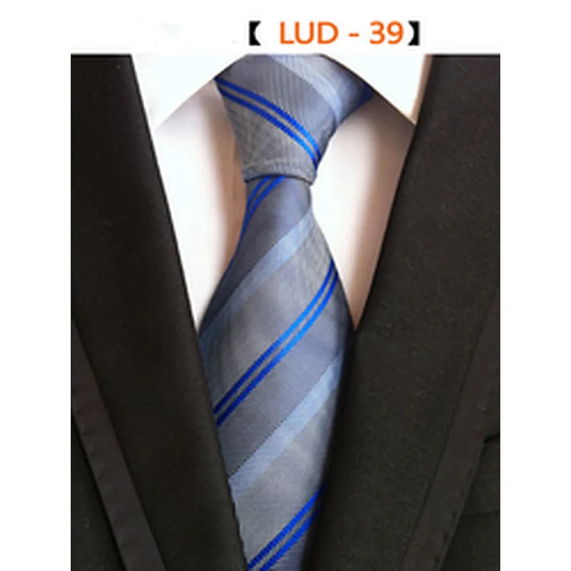 Custom Neck Ties For Men Fashion Gravata Masculina Casual Grid Silk Necktie Set Gift Box