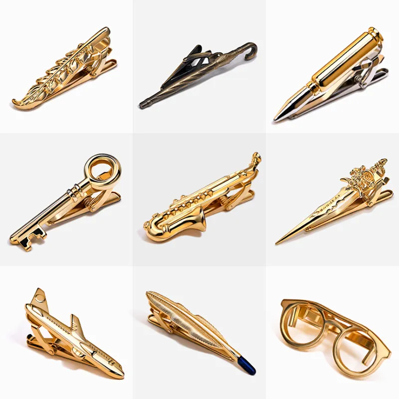 Fashion Mens Metal Simple Necktie Tie Pin Bar Clasp Clip