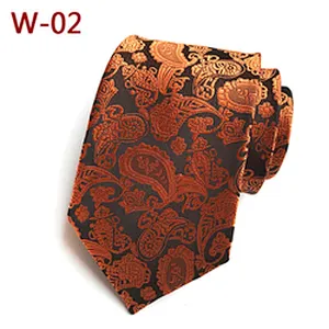Fashion Cravate Pour Homme Polyester Paisley Neck Ties For Men Custom Neckties Men Jacquard Woven