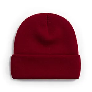 Wholesale Men Cheap Fashion Beanie Winter Hats Knitted Cap Winter Plain Women'S Knitted Beanie Hats