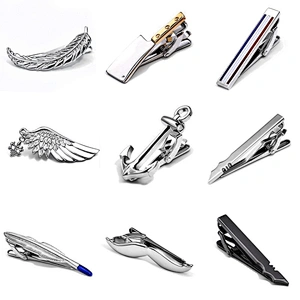 fancy tie pins for men sublimation tie tack clutch tie clips for men