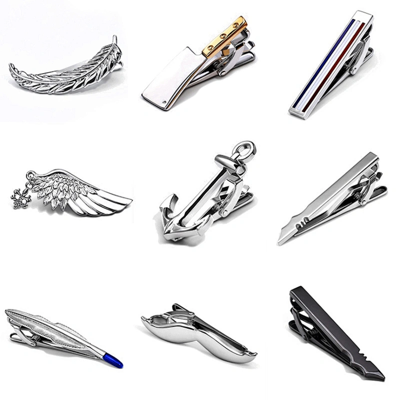 fancy tie pins for men sublimation tie tack clutch tie clips for men