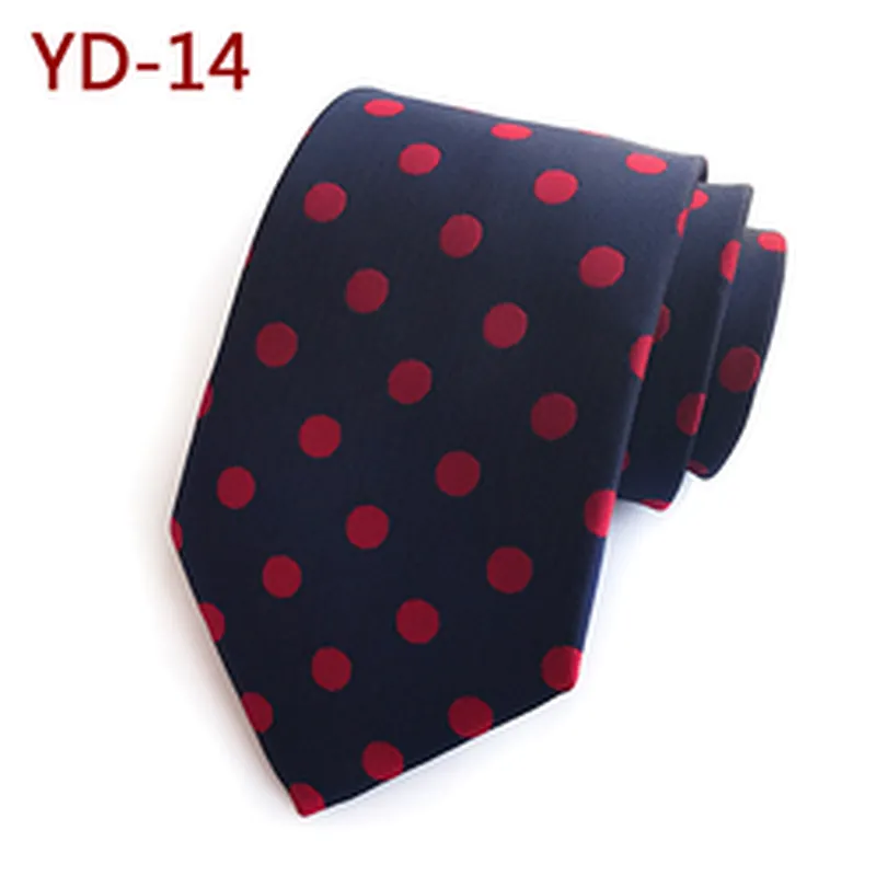 Custom Fashion Mens Ties Necktie Dot Cravates Pour Hommes Polyester Jacquard Ties For Men Italian