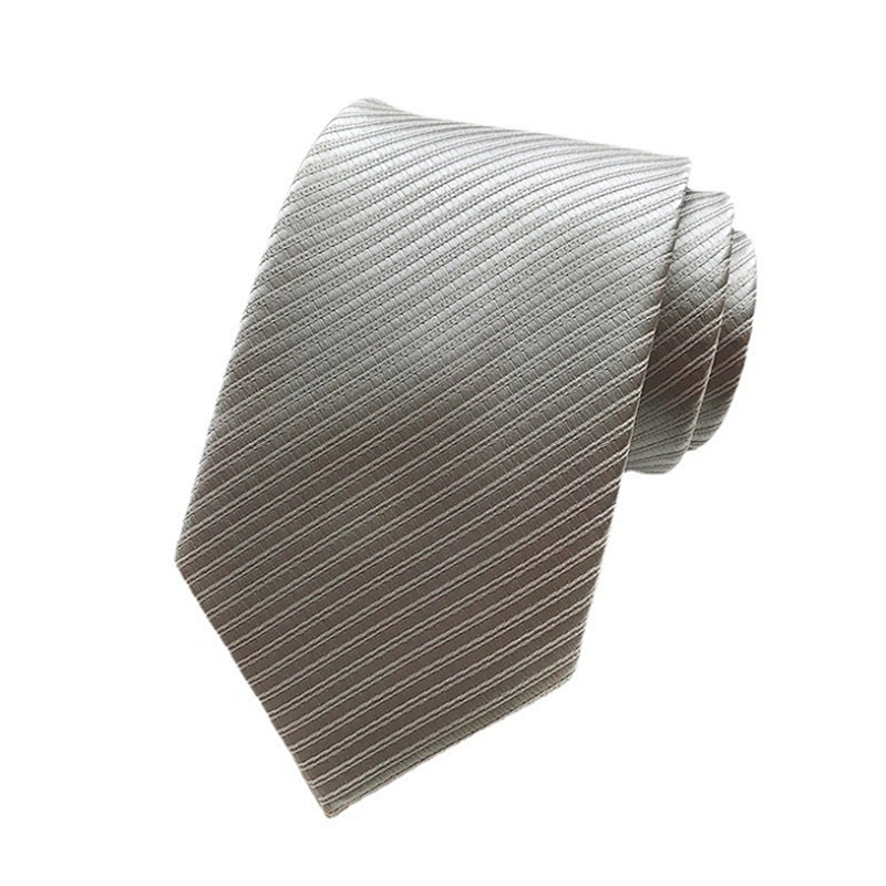 Custom Neckties Men Simple Solid Twill Corbatas Hombres Luxury Ties Men Custom Logo Jacquard Woven