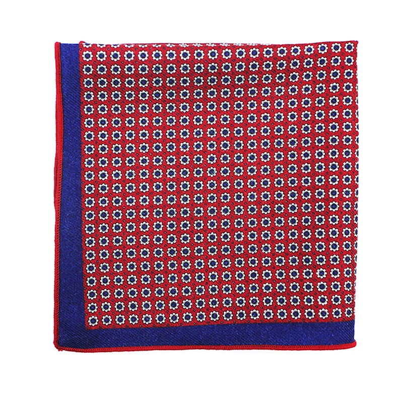 Linen Wool Pocket Square Wedding Pocket Square Printing Pocket Square for Men
