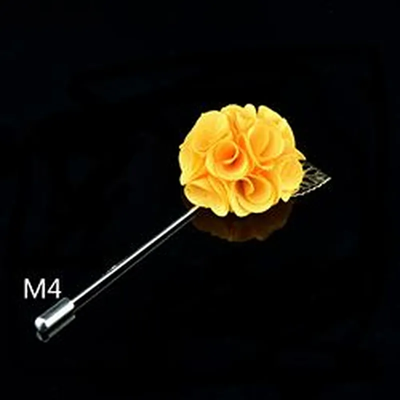 Custom flower boutonniere wedding Fashion womens brooch flower pin Wholesale flower lapel pins mens suit